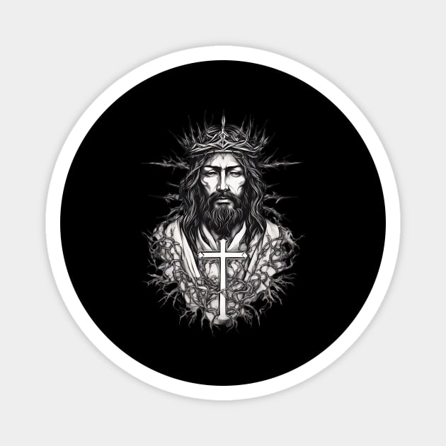 Jesus Walks On Water Magnet by animegirlnft